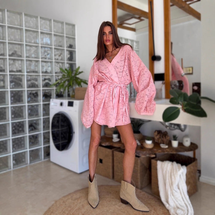 Damer Stilren Kimono med Midjebälte Mirla-Eva Jonsson