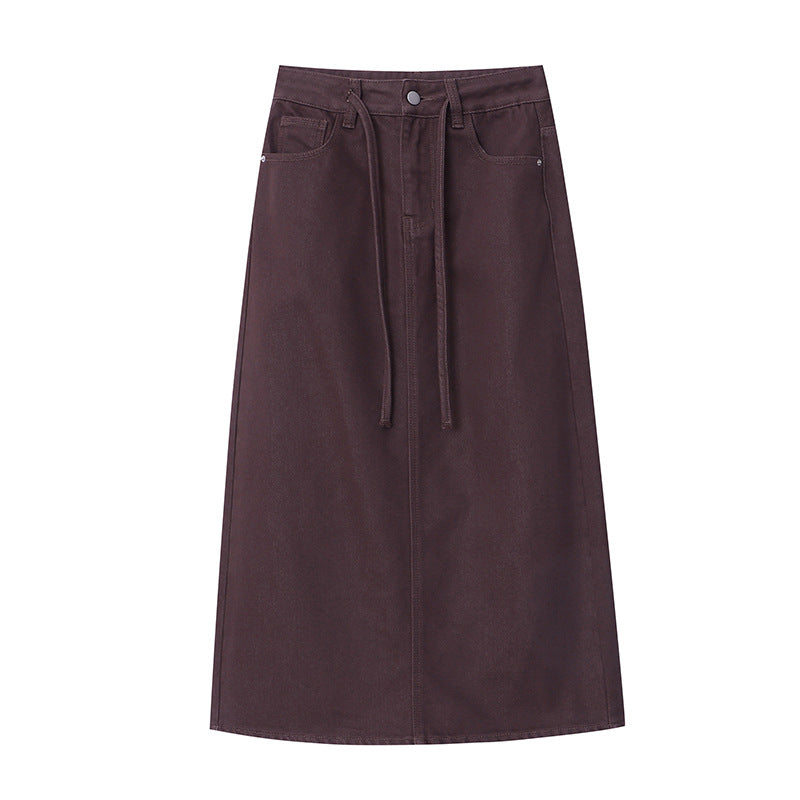 Damer Stilren Maxi Kjol med Eleganta Stretch Detaljer Mirla-Eva Jonsson