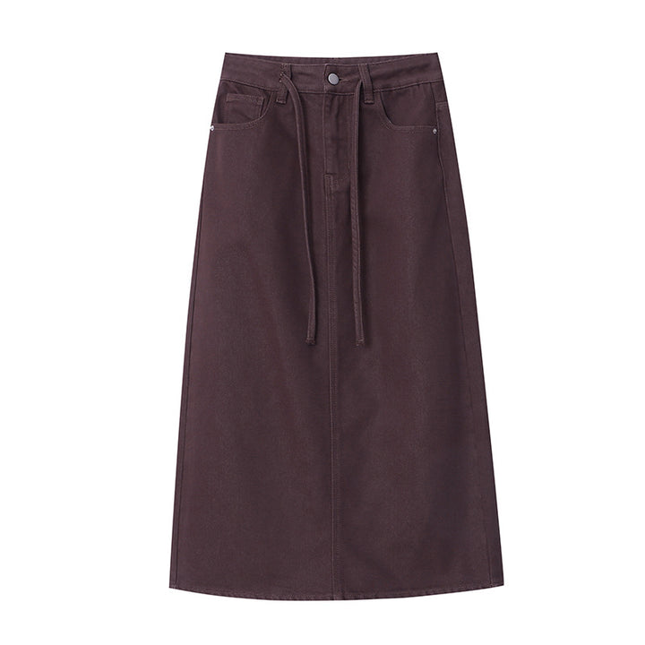 Damer Stilren Maxi Kjol med Eleganta Stretch Detaljer Mirla-Eva Jonsson