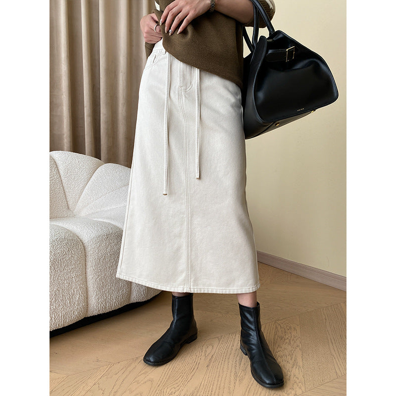 Damer Stilren Maxi Kjol med Eleganta Stretch Detaljer Mirla-Eva Jonsson