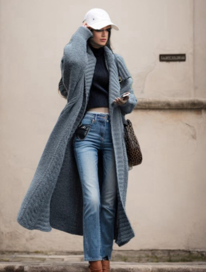 Damer Stor stickade kappan med voluminösa ärmar och modern skärning Eva Jonsson-Eva Jonsson