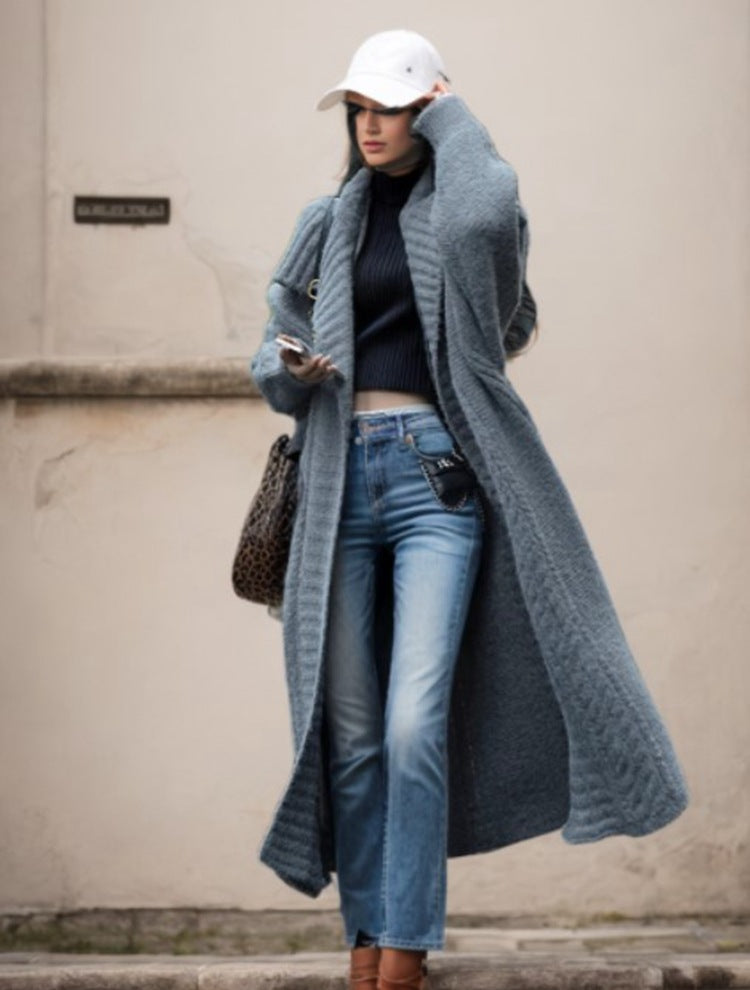 Damer Stor stickade kappan med voluminösa ärmar och modern skärning Eva Jonsson-Eva Jonsson