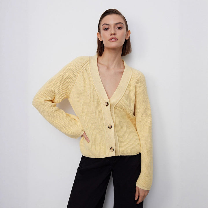 Damer Stort Stickad Cardigan Mirla-Eva Jonsson