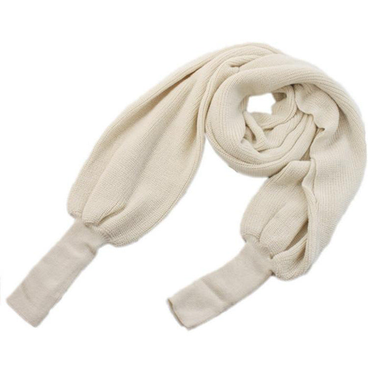 Damer Stort stickat scarfs med innovativ knutdesign och mjukt material Eva Jonsson-Eva Jonsson