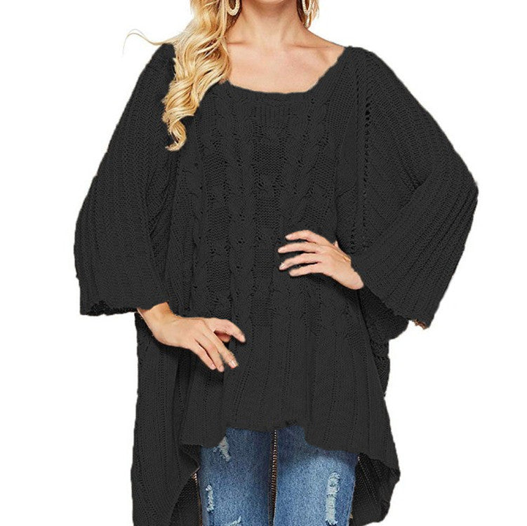 Damer Stort stickat tröja med rymlig passform och harmoniskt ribbmönster Eva Jonsson-Eva Jonsson