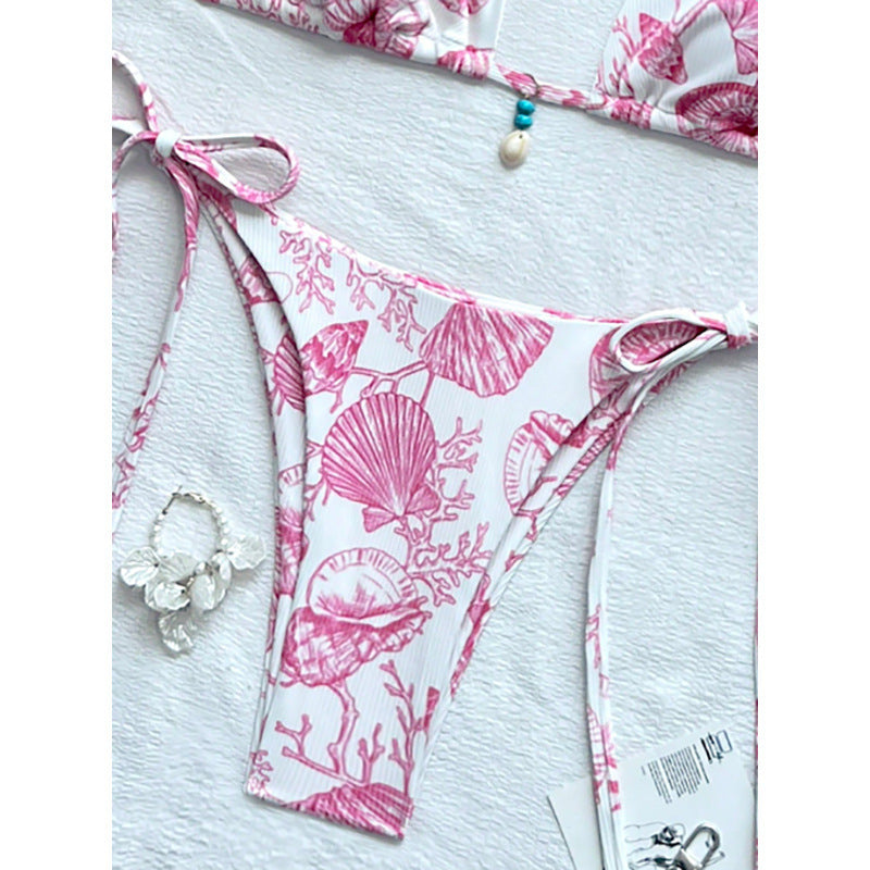 Damer Strand-Bikini-set med justerbara axelremmar och maritima accessoarer Mirla-Eva Jonsson