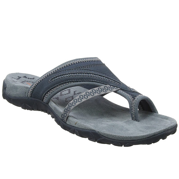 Damer Strand-sandaler med ergonomisk fotbädd-teknologi och halkfri sula Mirla-Eva Jonsson