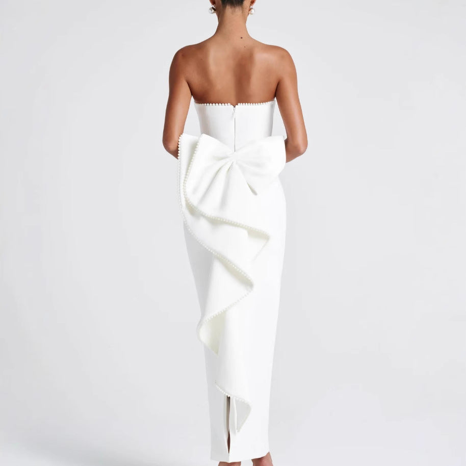 Damer Strapless Maxikjol med raffinerad silhuett och eleganta detaljer Eva Jonsson-Eva Jonsson