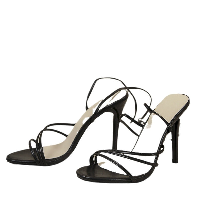 Damer Strappy High-Heel Sandaler med ankelrem-design Mirla-Eva Jonsson