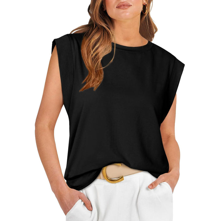 Damer Stylish Oversized T-Shirt med axelvaddar Mirla-Eva Jonsson