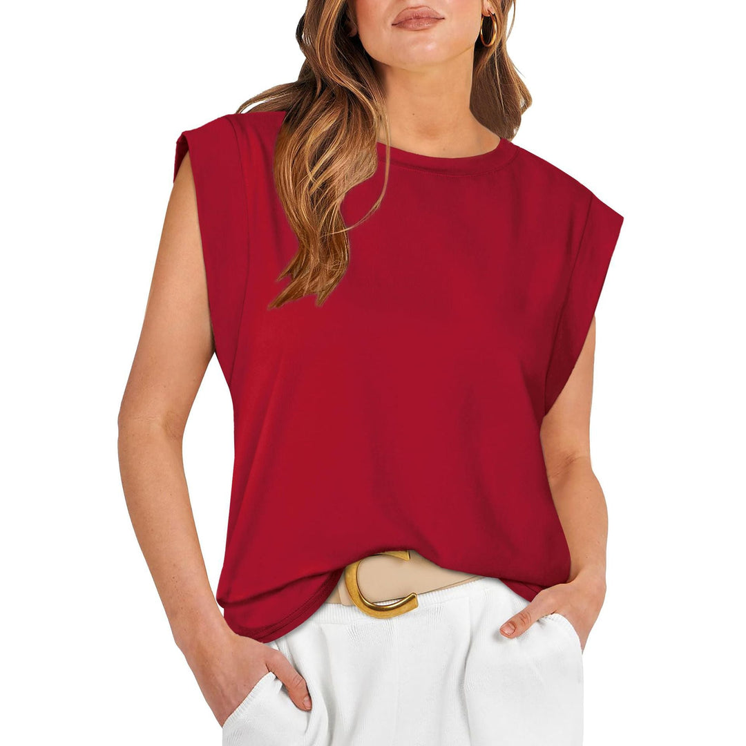 Damer Stylish Oversized T-Shirt med axelvaddar Mirla-Eva Jonsson