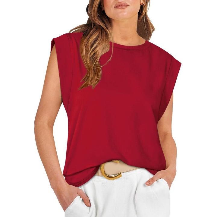 Damer Stylish Oversized T-Shirt med axelvaddar Mirla-Eva Jonsson