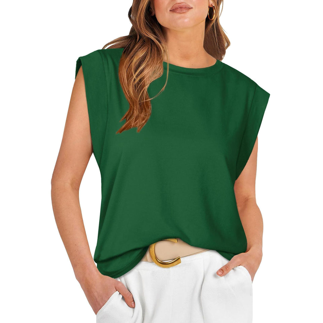 Damer Stylish Oversized T-Shirt med axelvaddar Mirla-Eva Jonsson