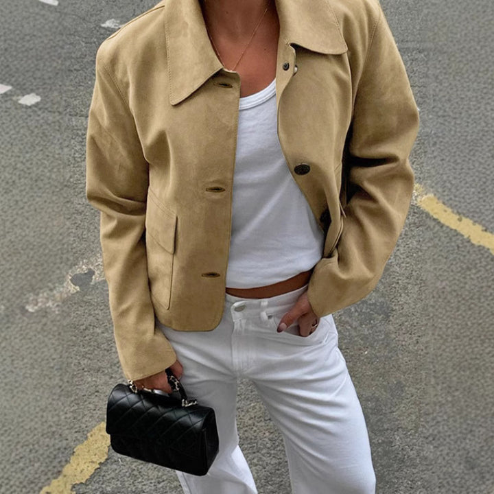 Damer Suede-Blazerjacka Mirla-Eva Jonsson