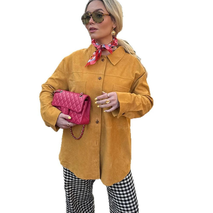 Damer Suede Overshirt Mirla-Eva Jonsson