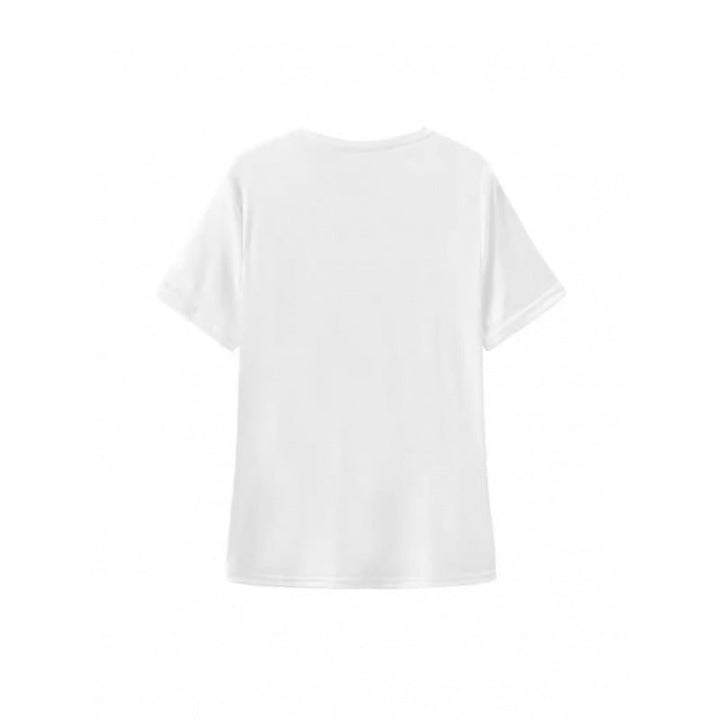 Damer T-shirt med Glad Jordgubbsmotiv och Låss Passform Mirla-Eva Jonsson