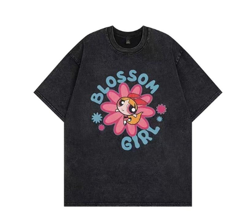 Damer T-shirt med anpassad Powerpuff Girls grafisk tryck Mirla-Eva Jonsson