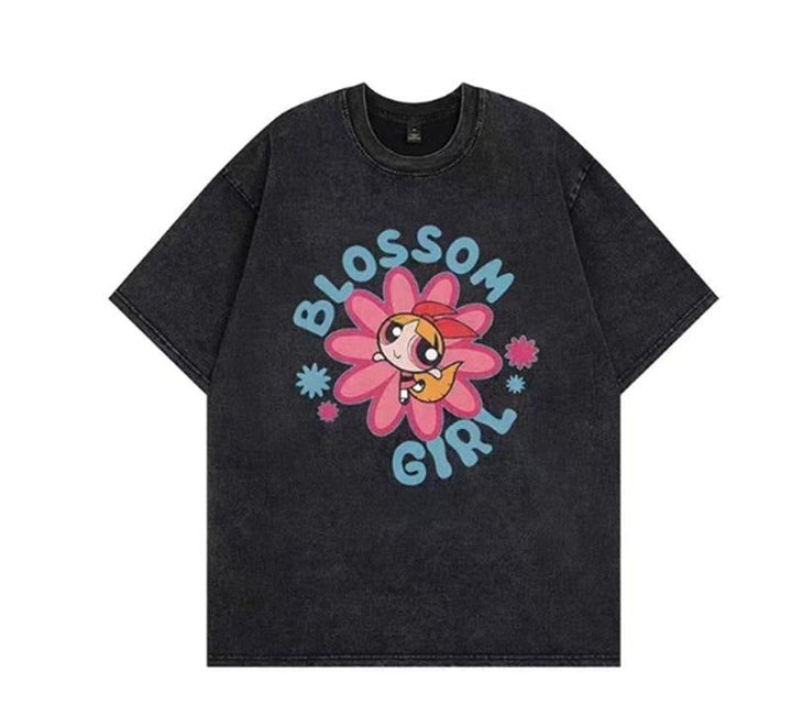 Damer T-shirt med anpassad Powerpuff Girls grafisk tryck Mirla-Eva Jonsson