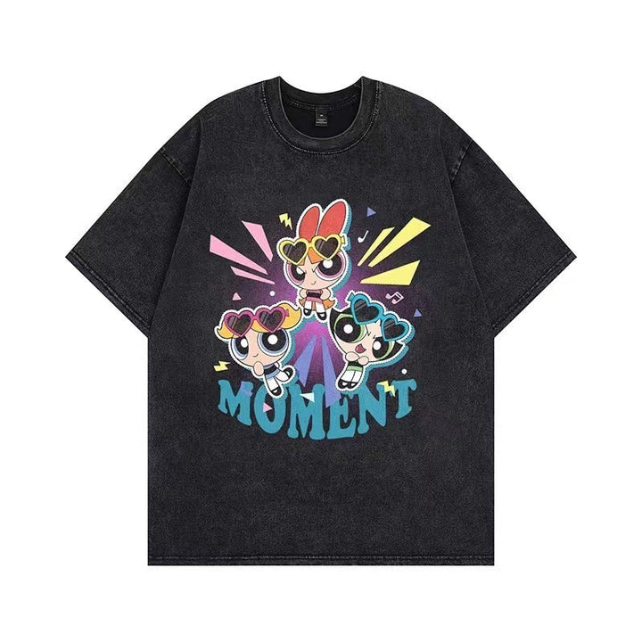 Damer T-shirt med anpassad Powerpuff Girls grafisk tryck Mirla-Eva Jonsson