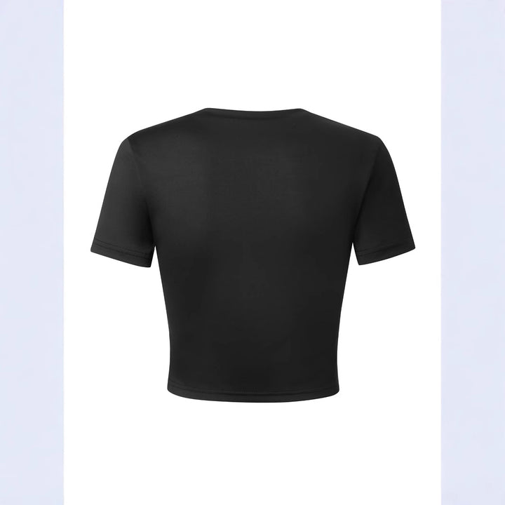 Damer T-shirt med stiligt stjärnmotiv och leopardtryck Mirla-Eva Jonsson
