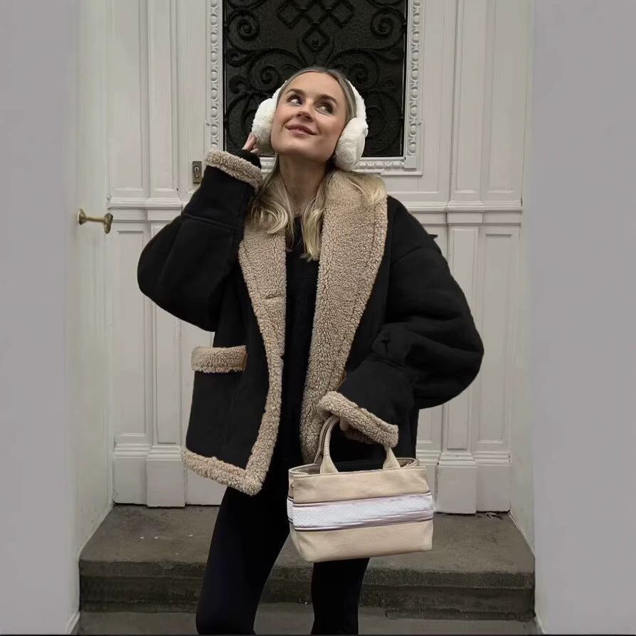 Damer Teddy-fleecejacka med praktisk knäppning och stora fickor Eva Jonsson-Eva Jonsson