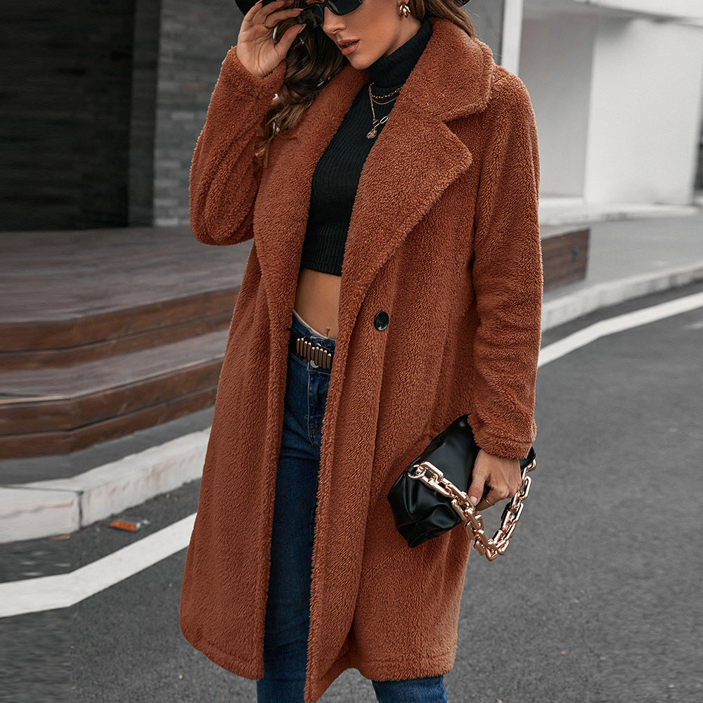 Damer Teddy-kappa i Oversize-stil Eva Jonsson-Eva Jonsson