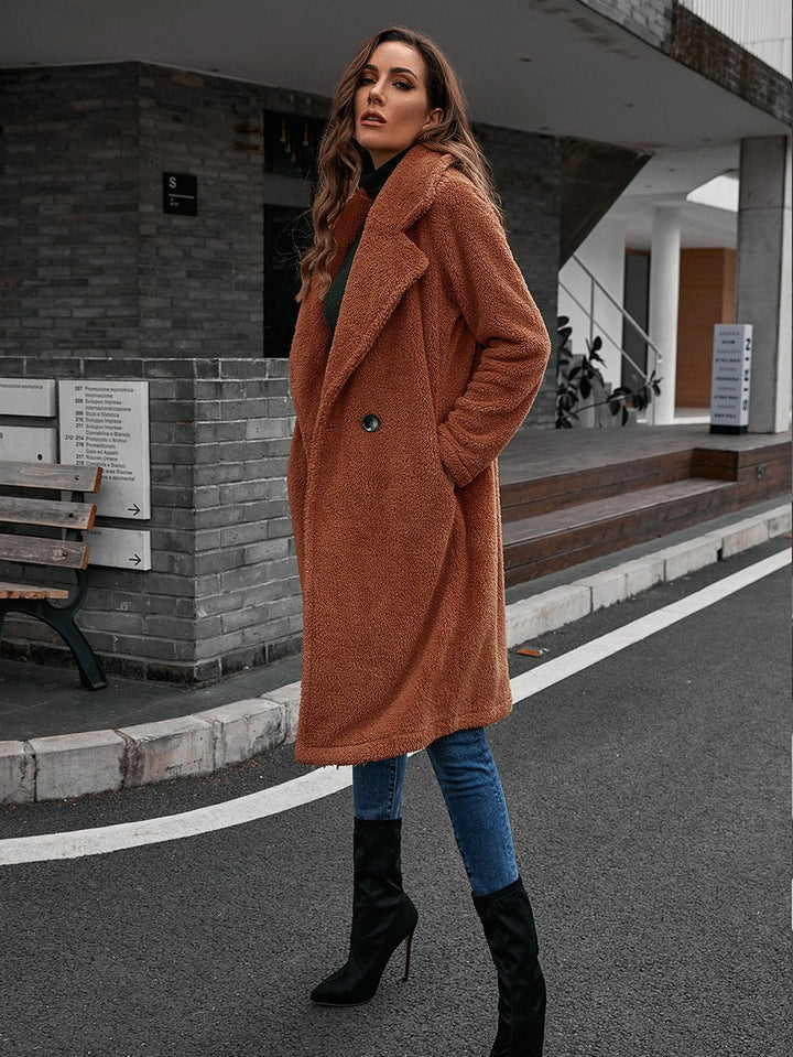 Damer Teddy-kappa i Oversize-stil Eva Jonsson-Eva Jonsson