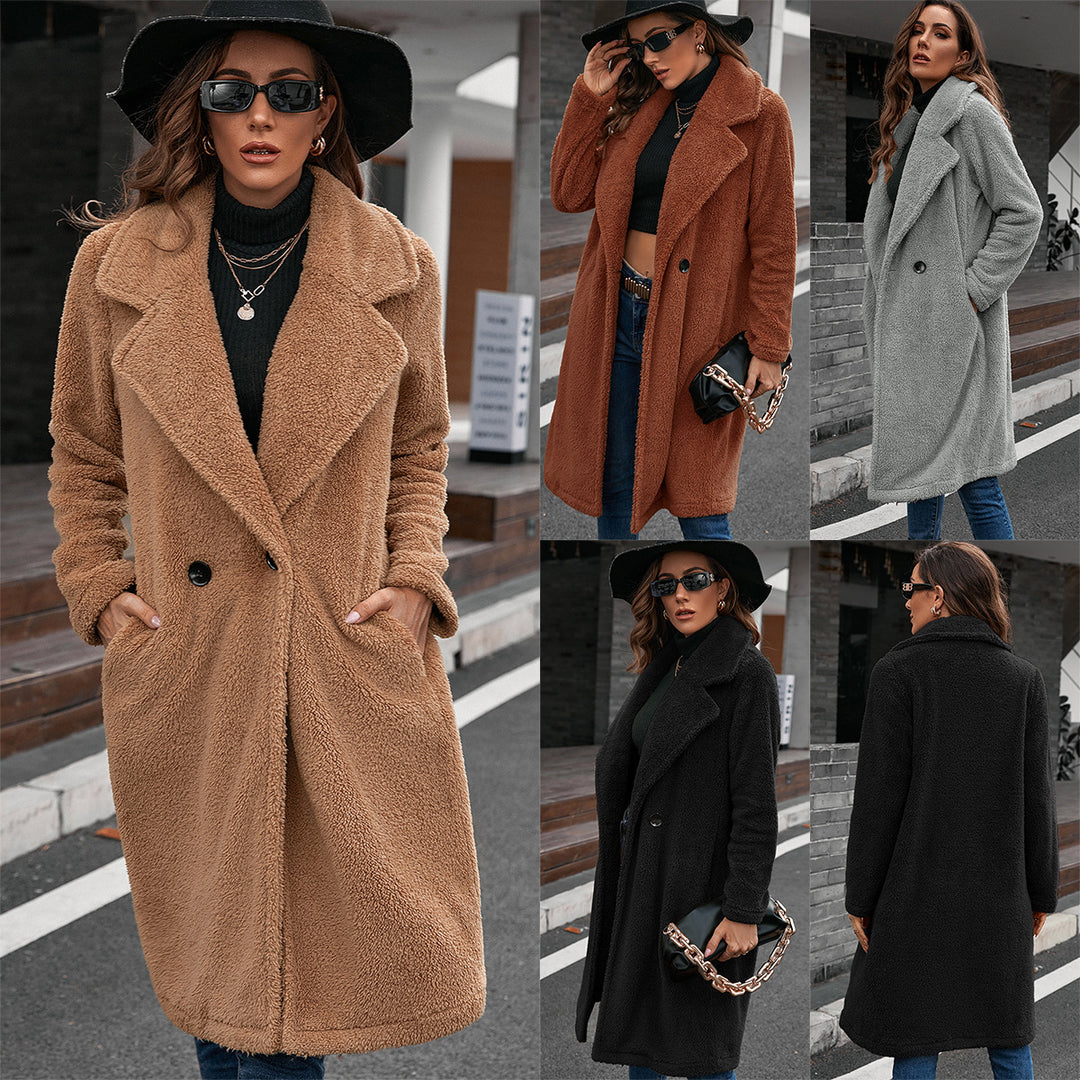 Damer Teddy-kappa i Oversize-stil Eva Jonsson-Eva Jonsson