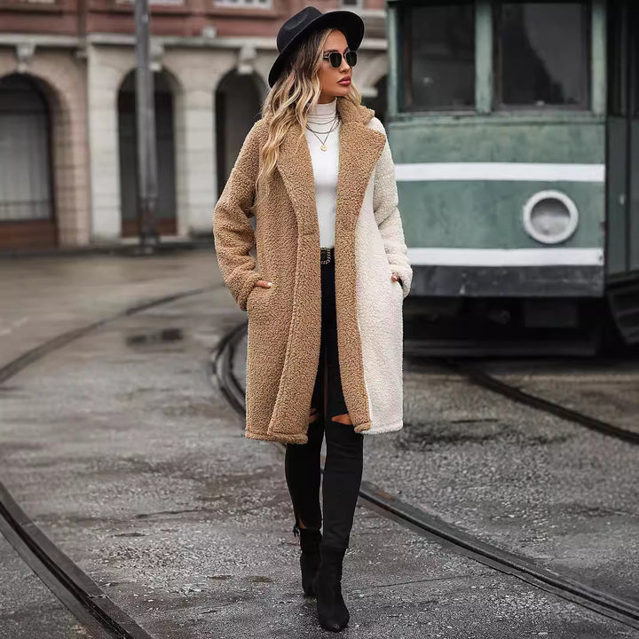 Damer Teddyfur-kappa med snygg oversized passform Mirla-Eva Jonsson