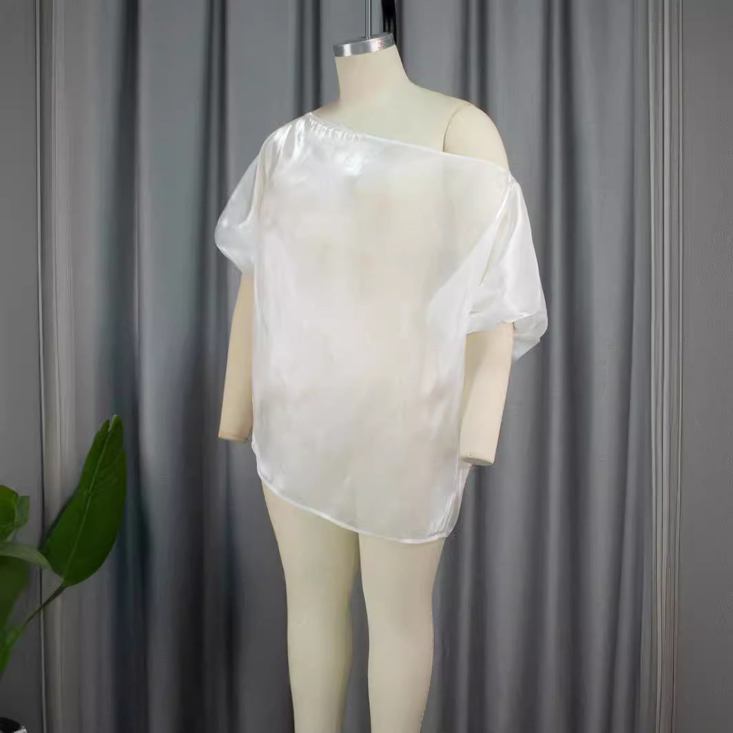 Damer Transparent Chiffon-Blus Mirla-Eva Jonsson