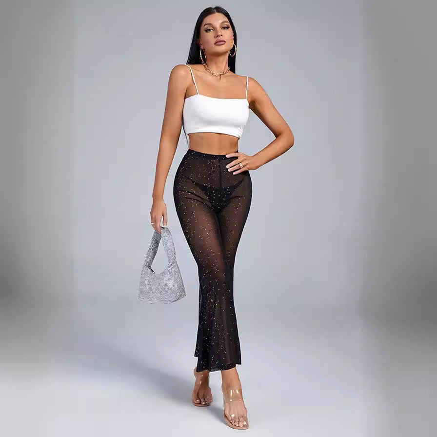 Damer Transparent Flared Hängsel-set med Glitter-accenter Mirla-Eva Jonsson