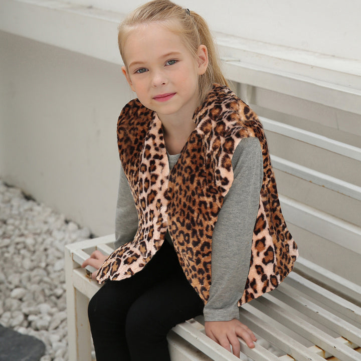 Damer Trendig Leopardpälsväst Mirla-Eva Jonsson