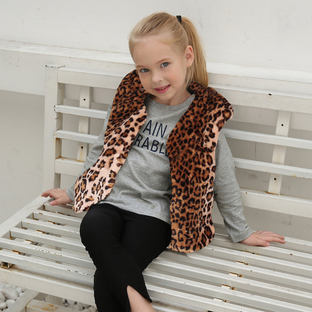 Damer Trendig Leopardpälsväst Mirla-Eva Jonsson