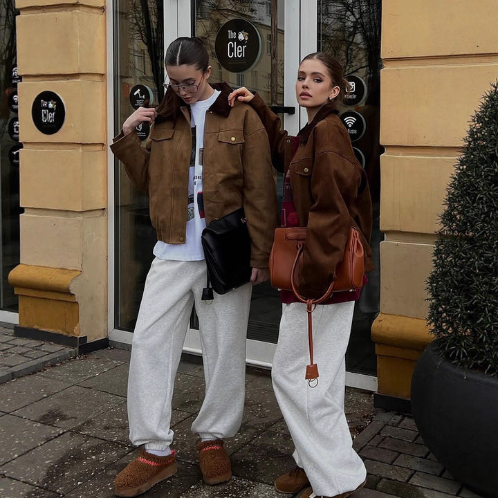 Damer Trendig Mockajacka med fransiga detaljer Mirla-Eva Jonsson