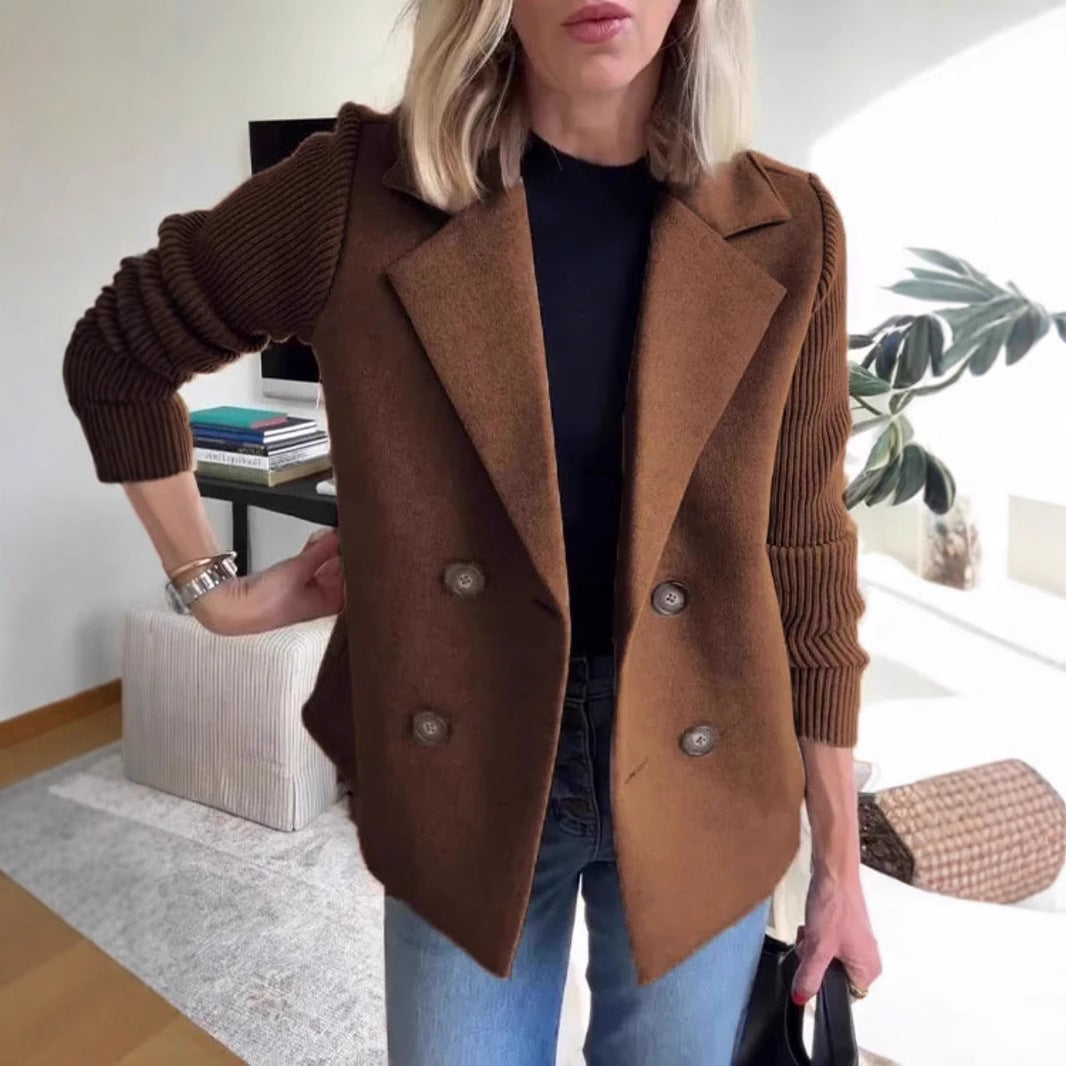 Damer Trendig Oversized-Blazer med Dubbelrad Mirla-Eva Jonsson