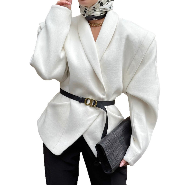 Damer Trendig Oversized-Ullkappa med figursydd design och bälte Mirla-Eva Jonsson