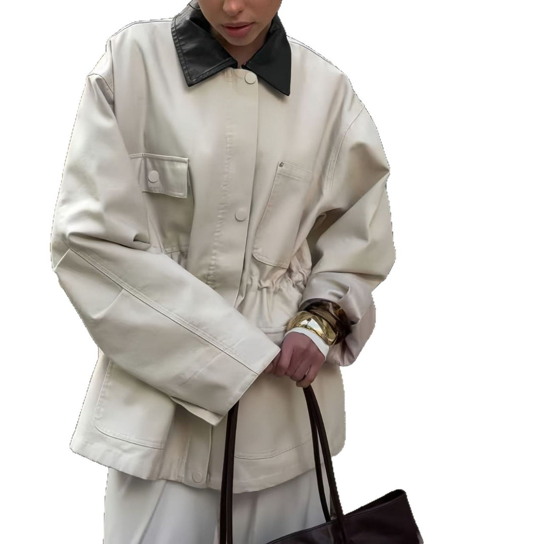 Damer Trendig Oversized-jacka med elegant krage och praktiska fickor Mirla-Eva Jonsson