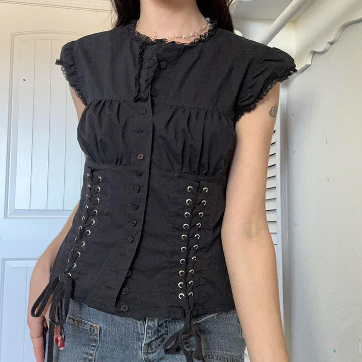 Damer Trendig Volantkjol med asymmetrisk skärning och ruffles Mirla-Eva Jonsson
