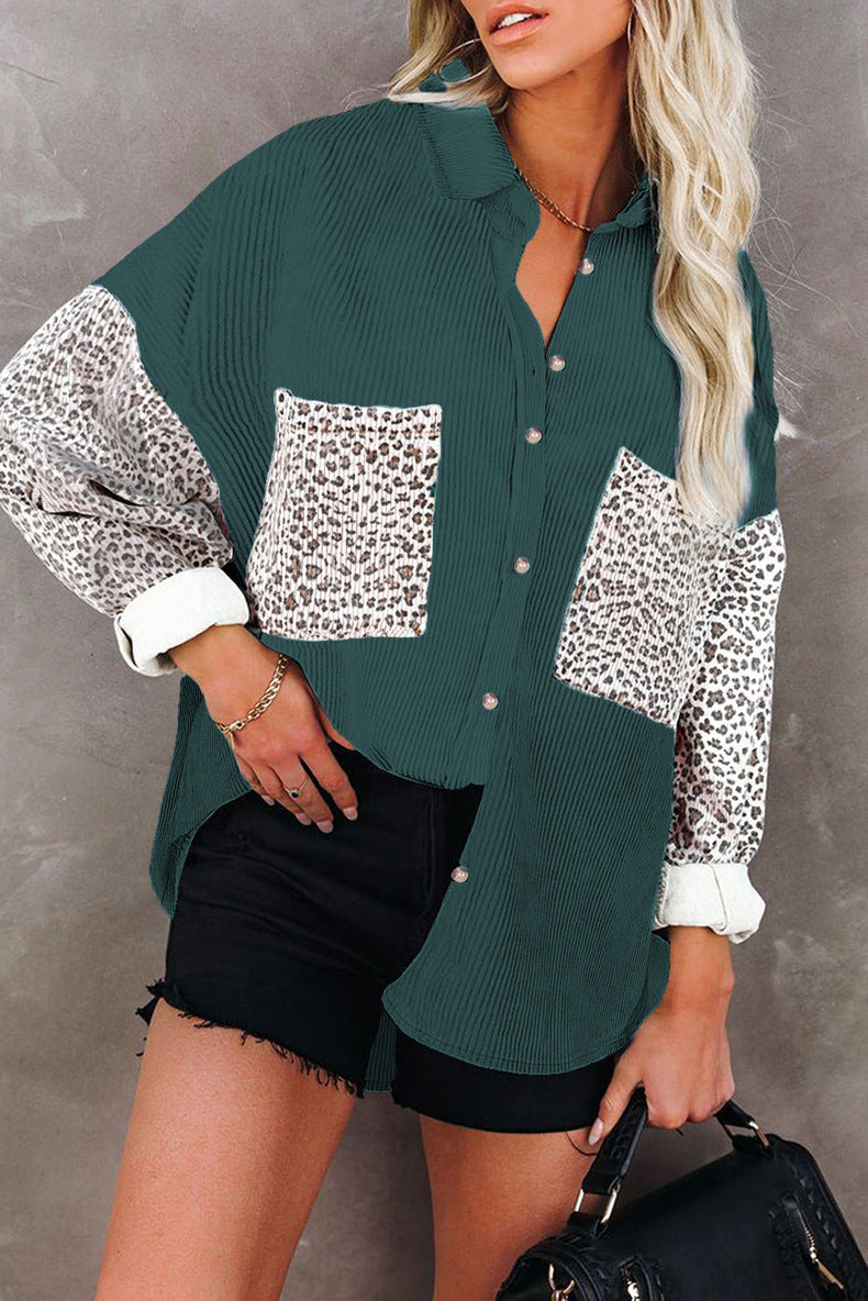 Damer Trendig kordjacka med leo-detaljer Mirla-Eva Jonsson
