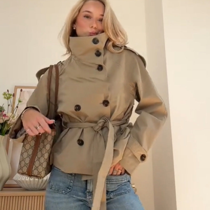 Damer Trendig trenchjacka med figursydd passform och praktiska fickor Eva Jonsson-Eva Jonsson