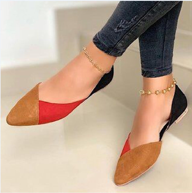 Damer Trendiga Ballerinas med Finessigt Häldesign och Unika Färgbakgrunder Mirla-Eva Jonsson