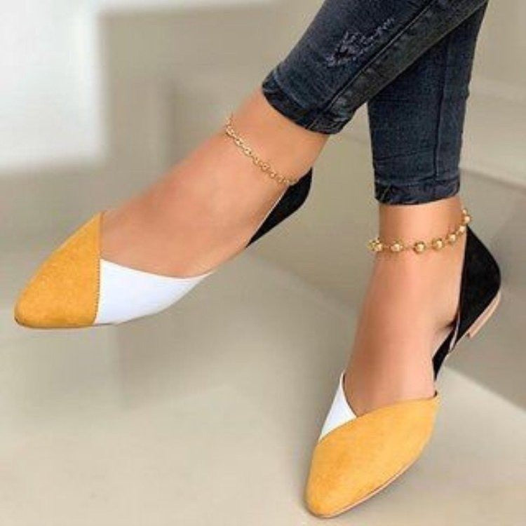 Damer Trendiga Ballerinas med Finessigt Häldesign och Unika Färgbakgrunder Mirla-Eva Jonsson