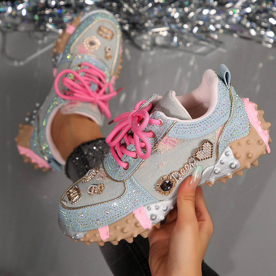 Damer Trendiga och utsmyckade sneakers Mirla-Eva Jonsson