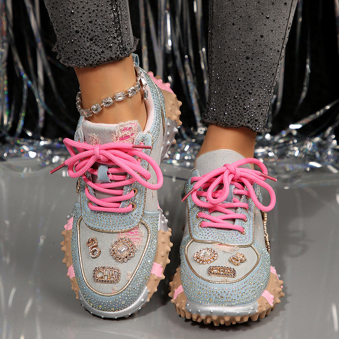 Damer Trendiga och utsmyckade sneakers Mirla-Eva Jonsson