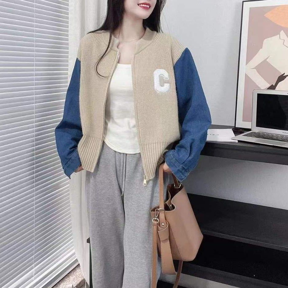 Damer Trendy Kofta med Denimärmar Mirla-Eva Jonsson