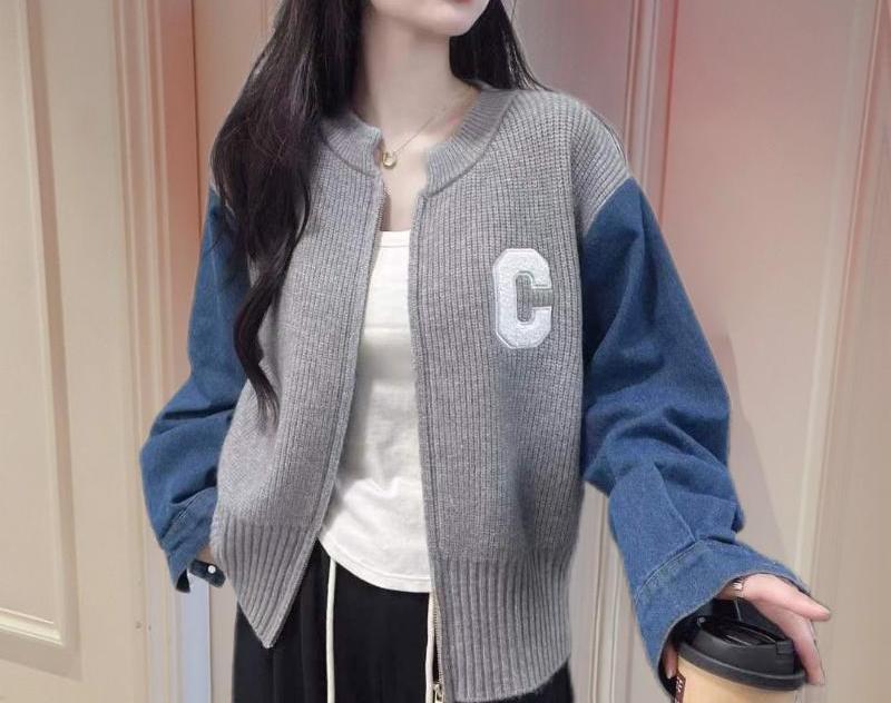 Damer Trendy Kofta med Denimärmar Mirla-Eva Jonsson