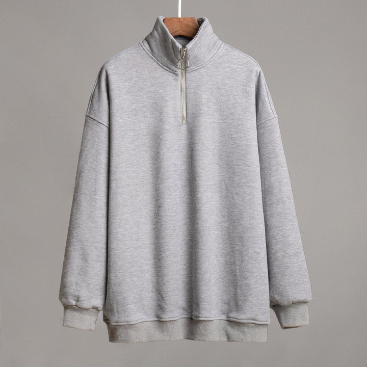 Damer Trendy Ståkrage Sweatshirt med Dragkedja Mirla-Eva Jonsson
