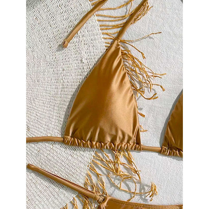 Damer Triangel-Bikini med fransigt design Mirla-Eva Jonsson