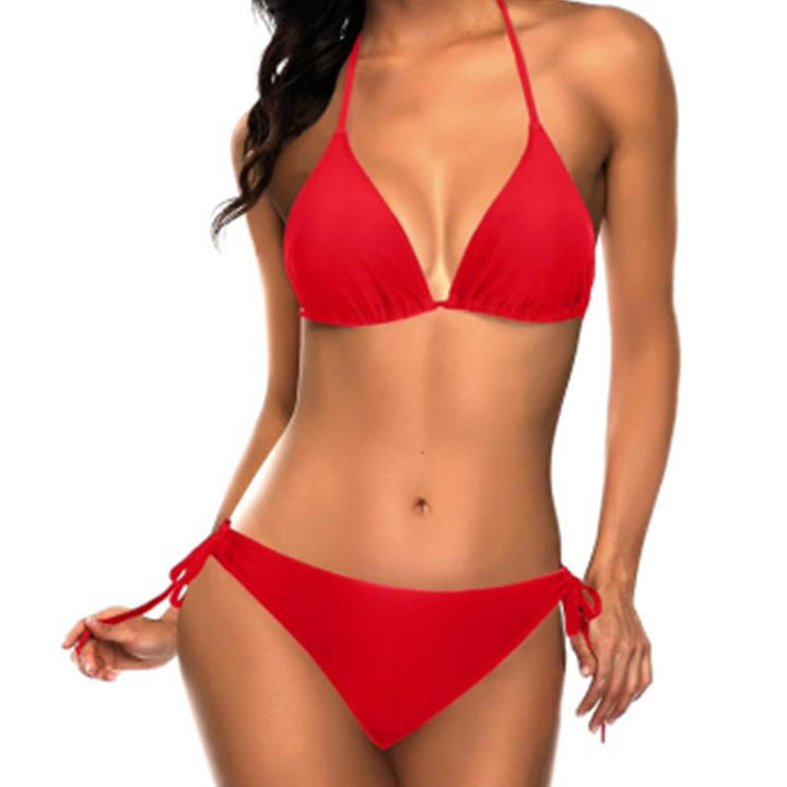 Damer Triangel-Bikini-set med justerbara axelband och minimalistisk design Mirla-Eva Jonsson