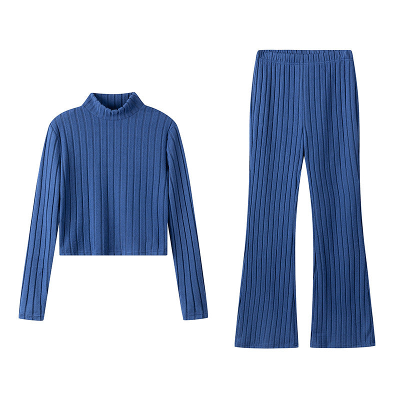 Damer Tvådelat set med högkragad tröja och utställda byxor Mirla-Eva Jonsson